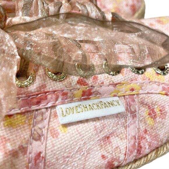 SUPERGA x LOVESHACKFANCY 2730 Espadrille Sneakers in Floral Tokyo Pink Size 8.5 - Picture 10 of 12